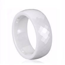 Traditional Chinese Discount Men's White Ceramic Wedding Rings